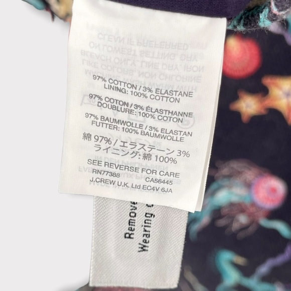 J Crew Blue Ratti Under the Sea Patio Pant - Picture 9 of 10